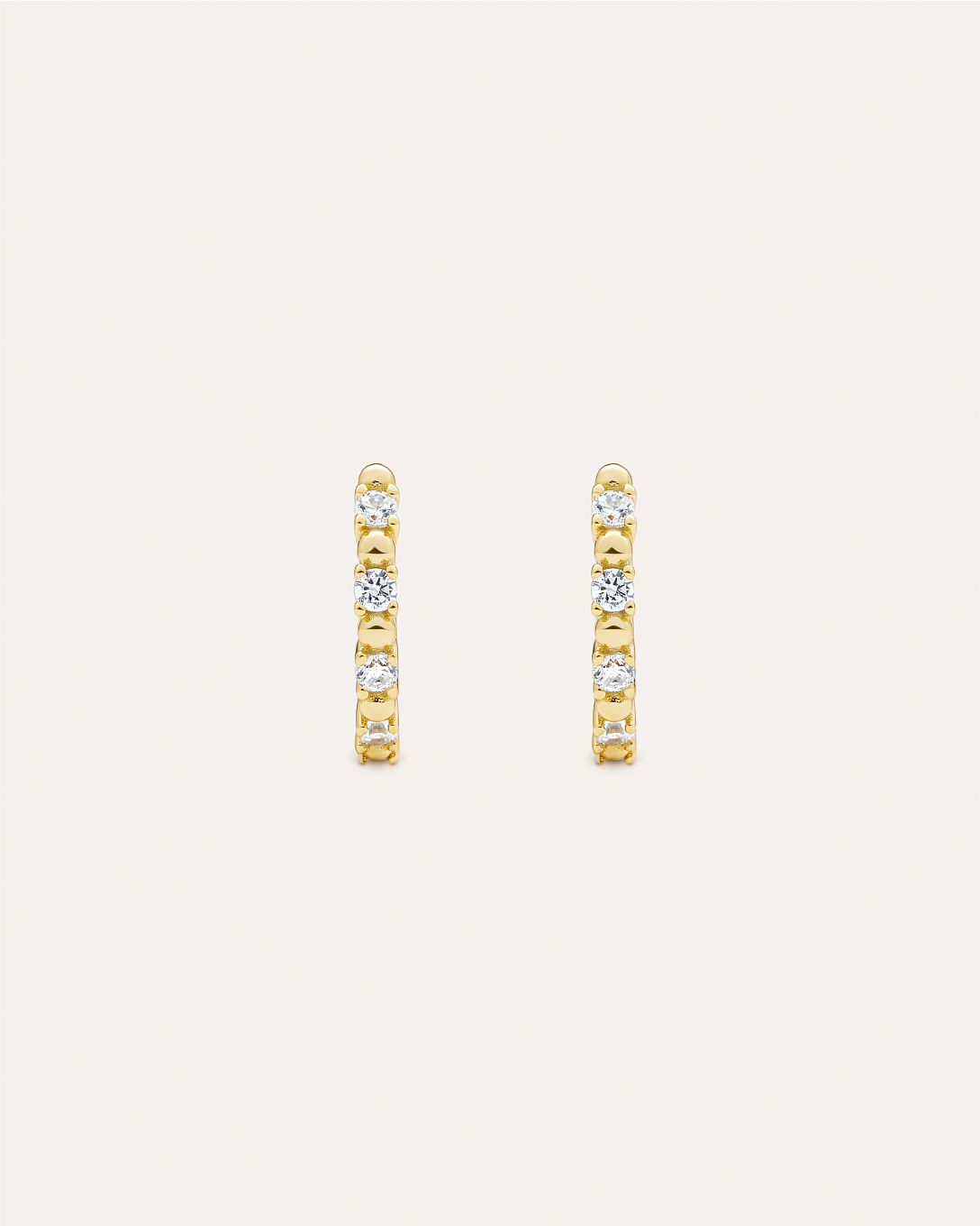 14KT Gold Plated earring with Cubic Zirconia