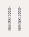 Silver earring with Cubic Zirconia
