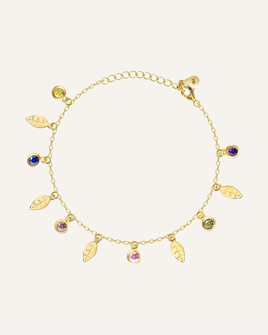 18KT Gold Plated bracelet with Cubic Zirconia