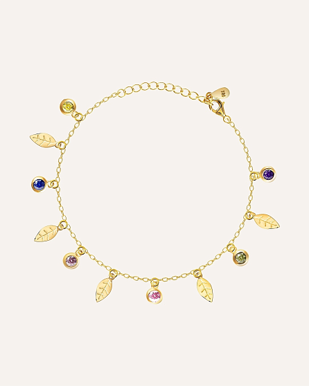 18KT Gold Plated bracelet with Cubic Zirconia