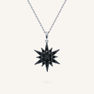 Silver pendant with Spinel