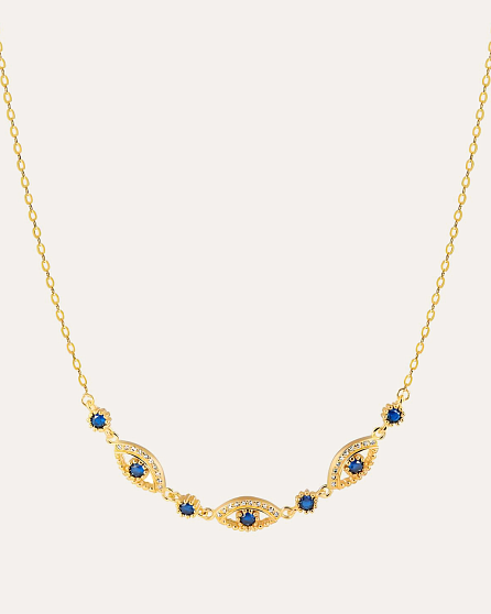 18KT Gold Plated necklace with Cubic Zirconia
